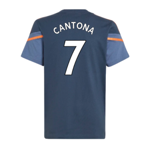 2022-2023 Man Utd Training Tee (Crew Navy) - Kids (CANTONA 7)