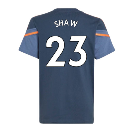 2022-2023 Man Utd Training Tee (Crew Navy) - Kids (SHAW 23)