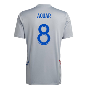 2022-2023 Olympique Lyon Training Jersey (Halo Silver) (Aouar 8)