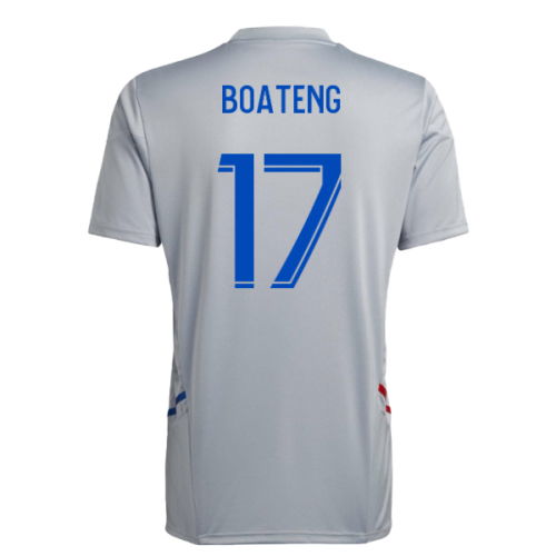2022-2023 Olympique Lyon Training Jersey (Halo Silver) (Boateng 17)