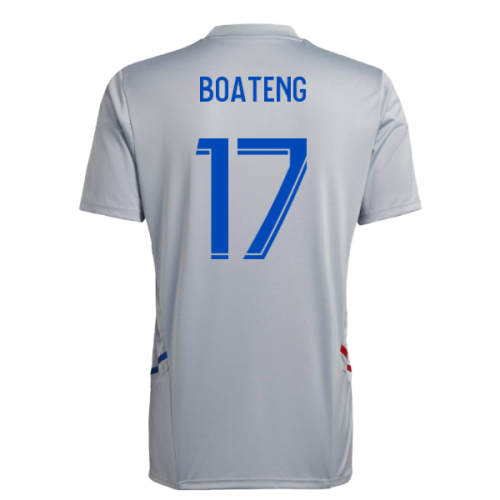 2022-2023 Olympique Lyon Training Jersey (Halo Silver) (Boateng 17)