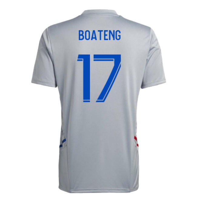 2022-2023 Olympique Lyon Training Jersey (Halo Silver) (Boateng 17)