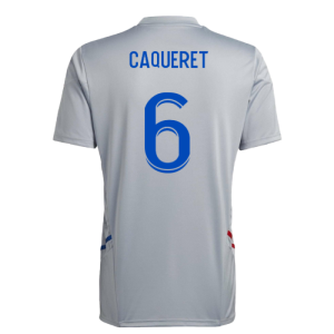 2022-2023 Olympique Lyon Training Jersey (Halo Silver) (Caqueret 6)