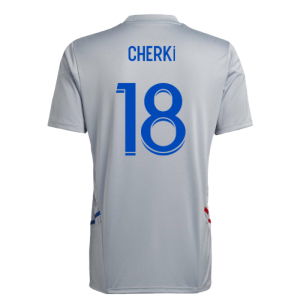 2022-2023 Olympique Lyon Training Jersey (Halo Silver) (Cherki 18)