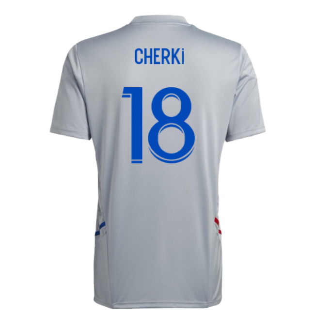 2022-2023 Olympique Lyon Training Jersey (Halo Silver) (Cherki 18)