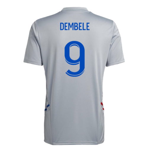 2022-2023 Olympique Lyon Training Jersey (Halo Silver) (Dembele 9)