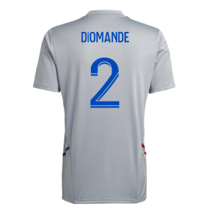 2022-2023 Olympique Lyon Training Jersey (Halo Silver) (Diomande 2)