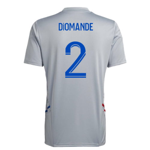 2022-2023 Olympique Lyon Training Jersey (Halo Silver) (Diomande 2)