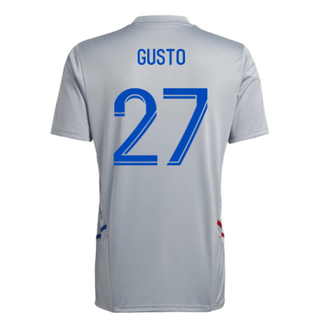 2022-2023 Olympique Lyon Training Jersey (Halo Silver) (Gusto 27)