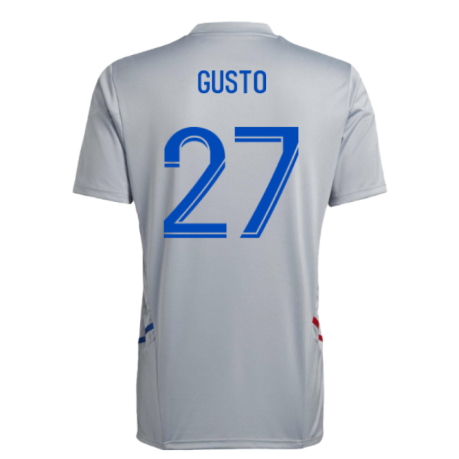 2022-2023 Olympique Lyon Training Jersey (Halo Silver) (Gusto 27)