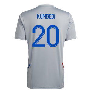 2022-2023 Olympique Lyon Training Jersey (Halo Silver) (Kumbedi 20)