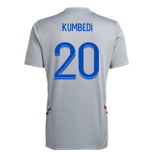 2022-2023 Olympique Lyon Training Jersey (Halo Silver) (Kumbedi 20)