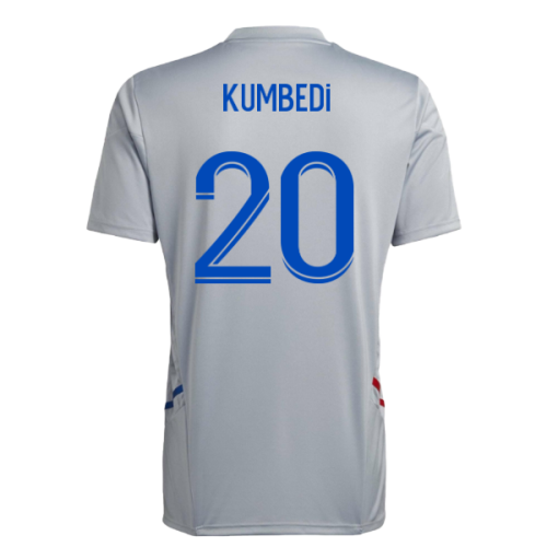 2022-2023 Olympique Lyon Training Jersey (Halo Silver) (Kumbedi 20)