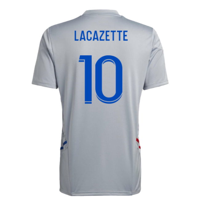 2022-2023 Olympique Lyon Training Jersey (Halo Silver) (Lacazette 10)