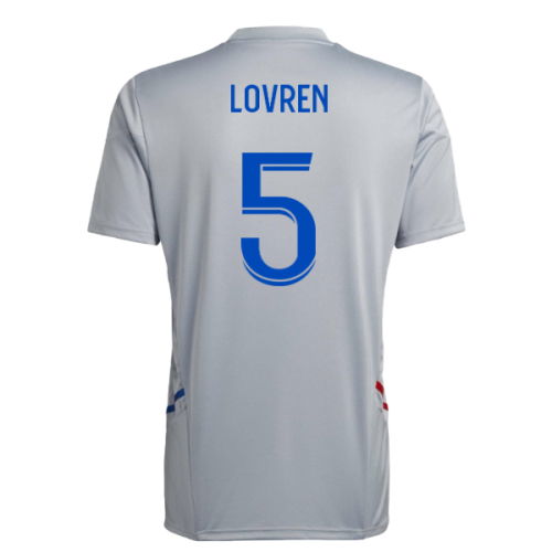 2022-2023 Olympique Lyon Training Jersey (Halo Silver) (Lovren 5)