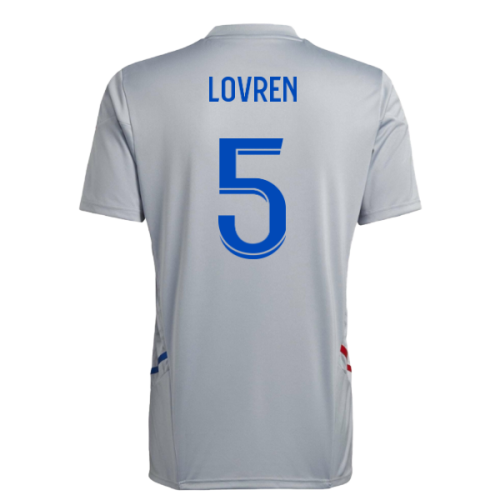 2022-2023 Olympique Lyon Training Jersey (Halo Silver) (Lovren 5)