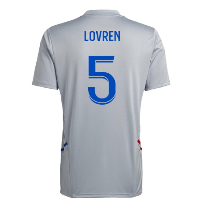 2022-2023 Olympique Lyon Training Jersey (Halo Silver) (Lovren 5)