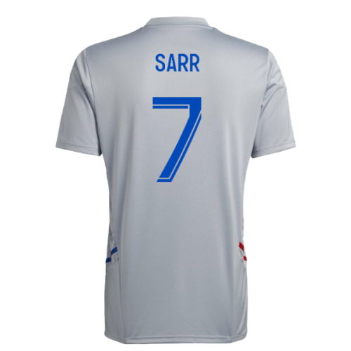 2022-2023 Olympique Lyon Training Jersey (Halo Silver) (Sarr 7)