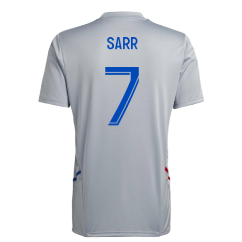 2022-2023 Olympique Lyon Training Jersey (Halo Silver) (Sarr 7)