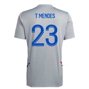 2022-2023 Olympique Lyon Training Jersey (Halo Silver) (T Mendes 23)