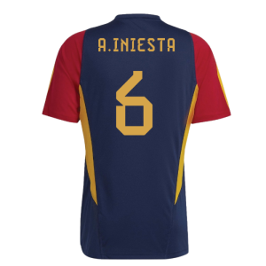 2022-2023 Spain Training Jersey (Navy) (A.Iniesta 6)