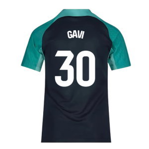 2023-2024 Barcelona Training Shirt (Thunder) - Kids (Gavi 30)
