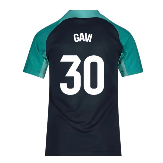 2023-2024 Barcelona Training Shirt (Thunder) - Kids (Gavi 30)