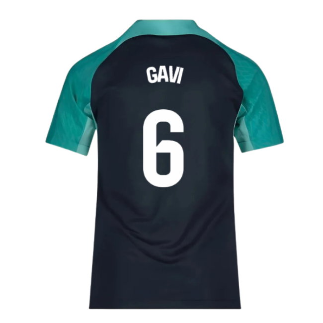 2023-2024 Barcelona Training Shirt (Thunder) - Kids (Gavi 6)
