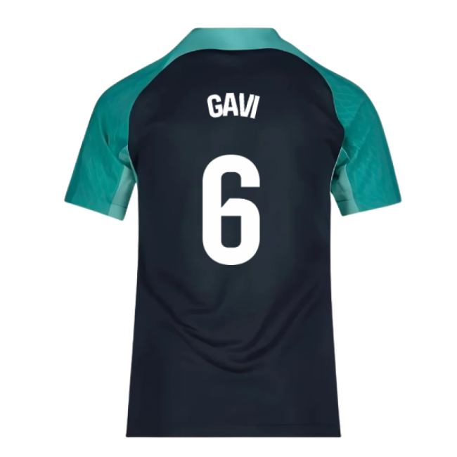 2023-2024 Barcelona Training Shirt (Thunder) - Kids (Gavi 6)
