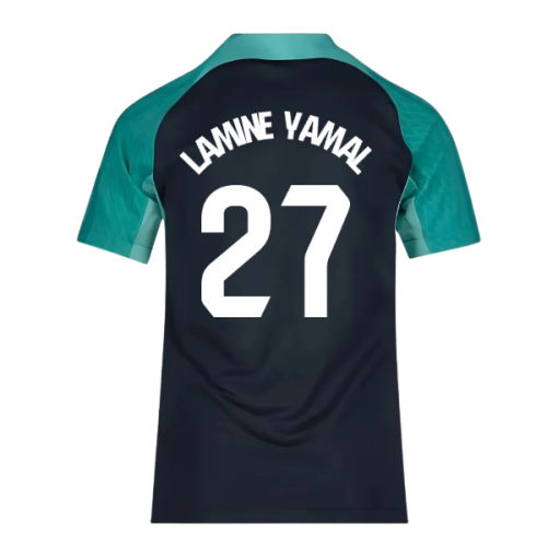 2023-2024 Barcelona Training Shirt (Thunder) - Kids (Lamine Yamal 27)