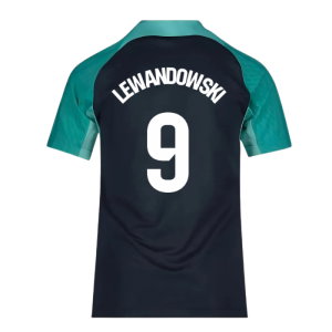 2023-2024 Barcelona Training Shirt (Thunder) - Kids (Lewandowski 9)