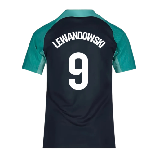 2023-2024 Barcelona Training Shirt (Thunder) - Kids (Lewandowski 9)