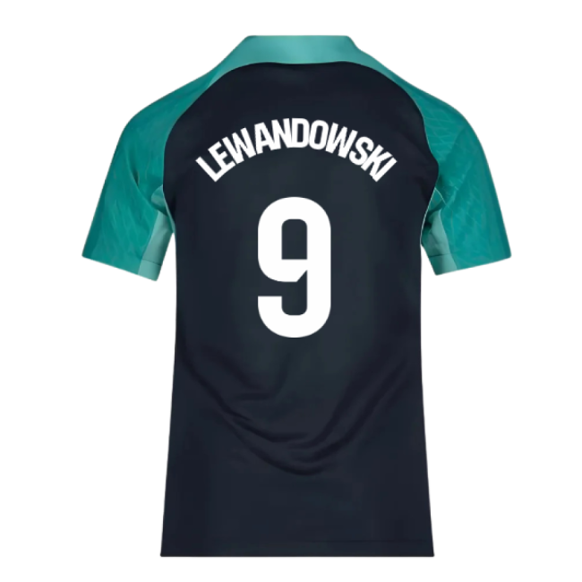 2023-2024 Barcelona Training Shirt (Thunder) - Kids (Lewandowski 9)