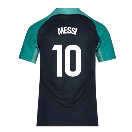 2023-2024 Barcelona Training Shirt (Thunder) - Kids (Messi 10)