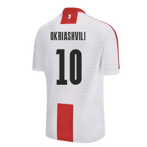 2023-2024 Georgia Home Shirt (OKRIASHVILI 10)