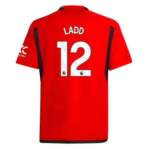2023-2024 Man Utd Home Shirt (Kids) (Ladd 12)