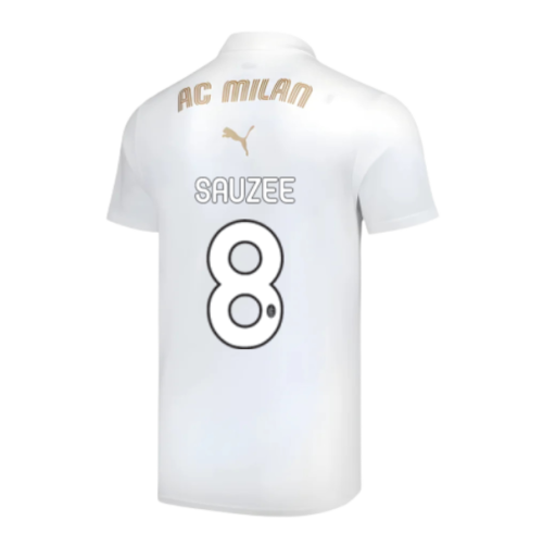 2024-2025 AC Milan Casuals Polo Shirt (White) (Sauzee 8)