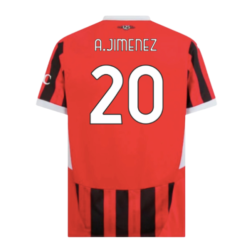 2024-2025 AC Milan Home Shirt (A.Jimenez 20)