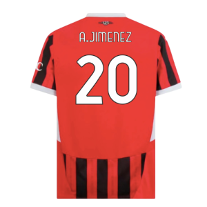 2024-2025 AC Milan Home Shirt (A.Jimenez 20)