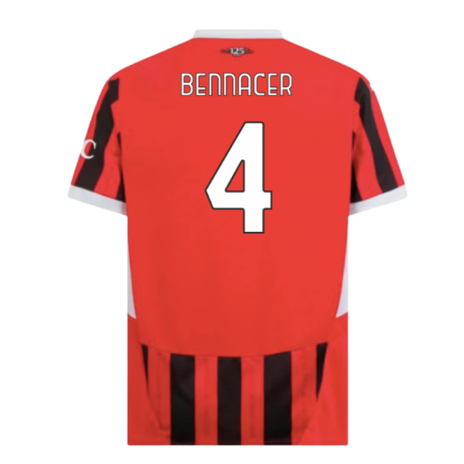 2024-2025 AC Milan Home Shirt (Bennacer 4)