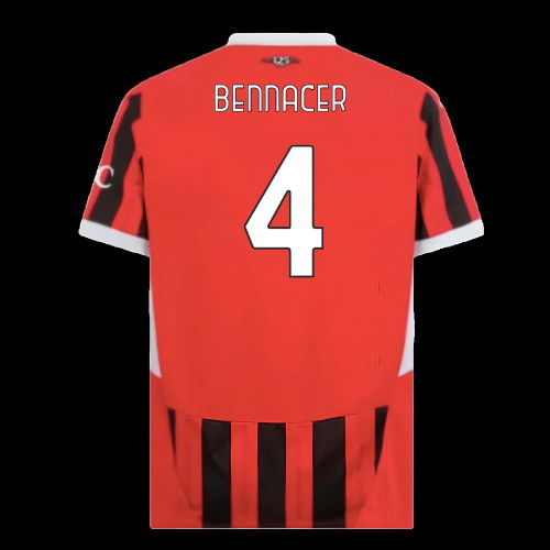 2024-2025 AC Milan Home Shirt (Bennacer 4)