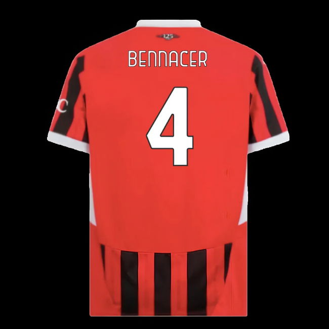 2024-2025 AC Milan Home Shirt (Bennacer 4)