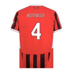 2024-2025 AC Milan Home Shirt (Bennacer 4)