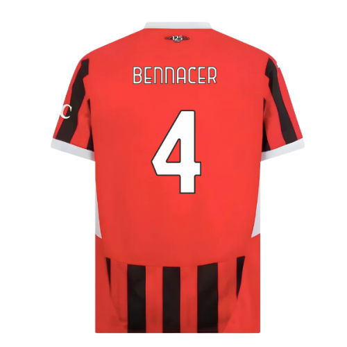 2024-2025 AC Milan Home Shirt (Bennacer 4)