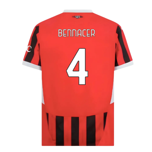 2024-2025 AC Milan Home Shirt (Bennacer 4)