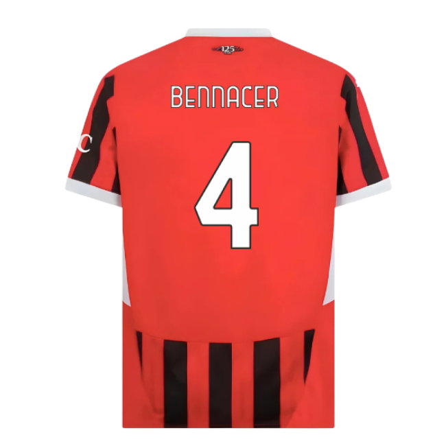 2024-2025 AC Milan Home Shirt (Bennacer 4)