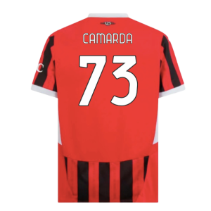 2024-2025 AC Milan Home Shirt (Camarda 73)