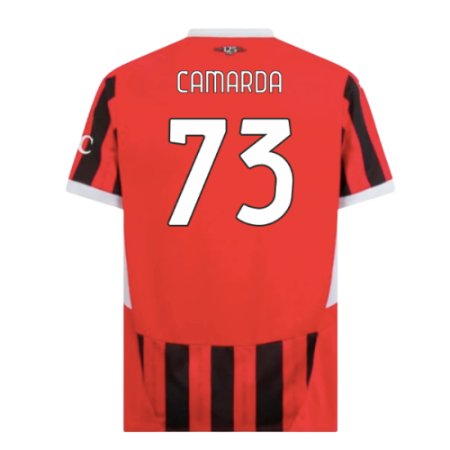 2024-2025 AC Milan Home Shirt (Camarda 73)