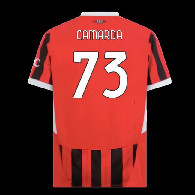 2024-2025 AC Milan Home Shirt (Camarda 73)