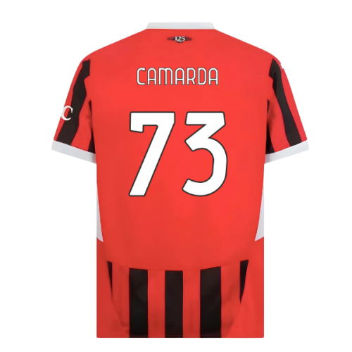 2024-2025 AC Milan Home Shirt (Camarda 73)
